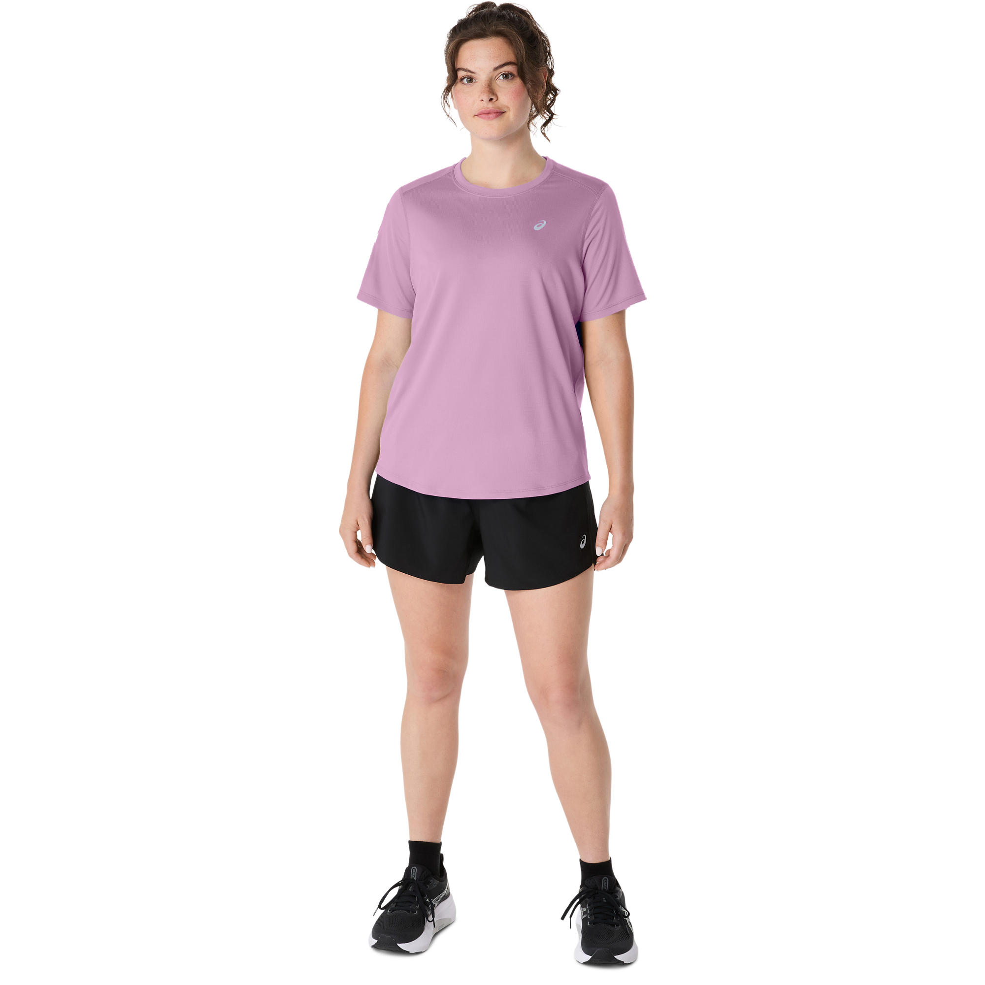 Womens Running Silver Short Sleeve Tshirt