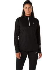Womens Icon 1/2 Zip Long Sleeve Tees
