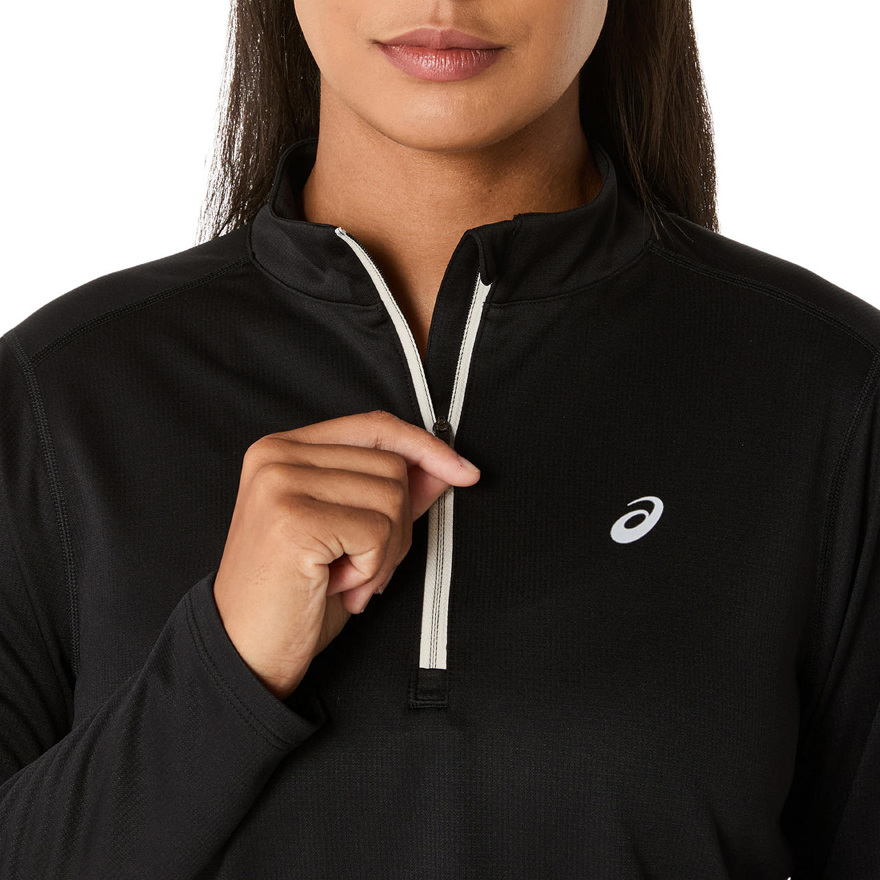 Womens Icon 1/2 Zip Long Sleeve Tees