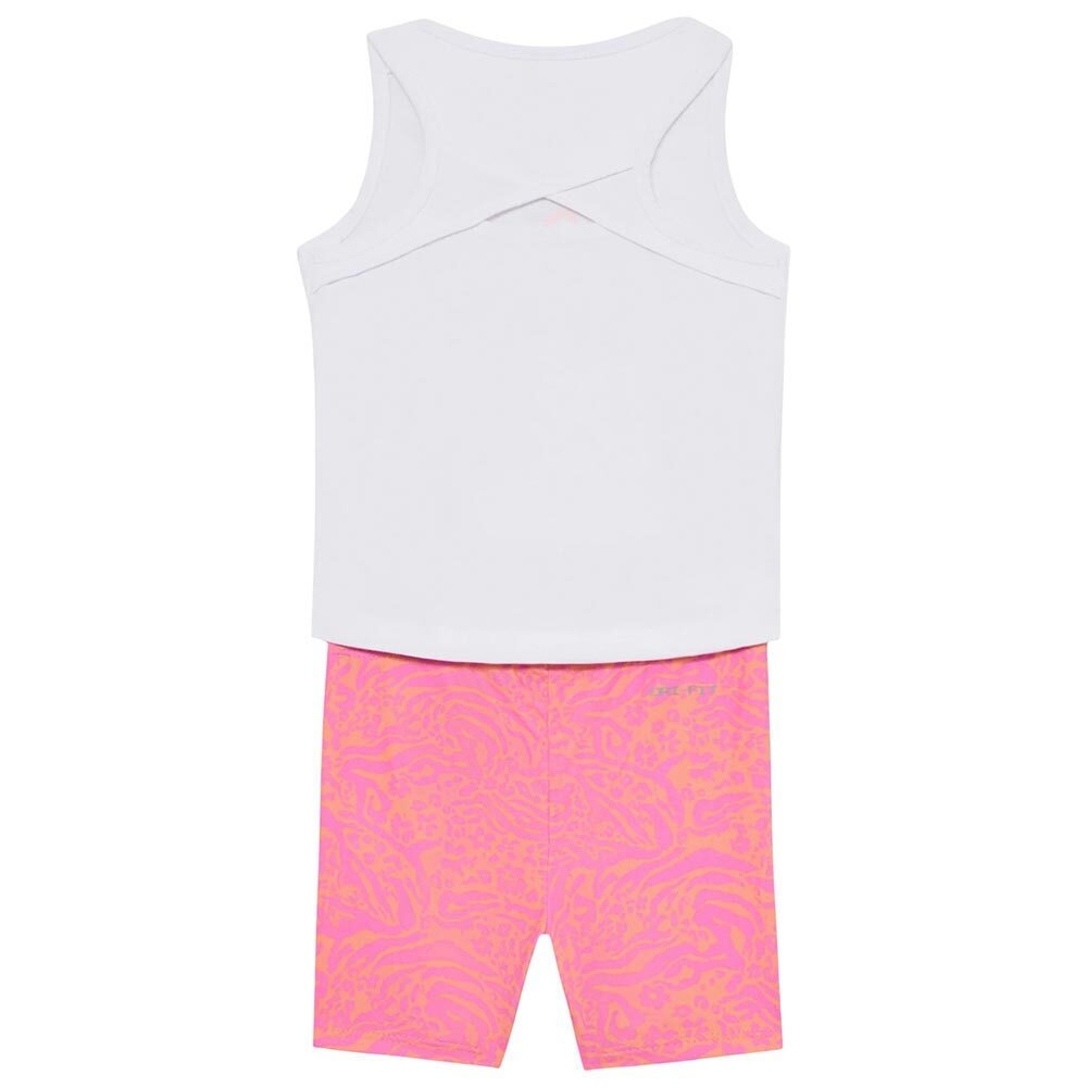 Girls Wild Flower All Over Printed Bike Short Set