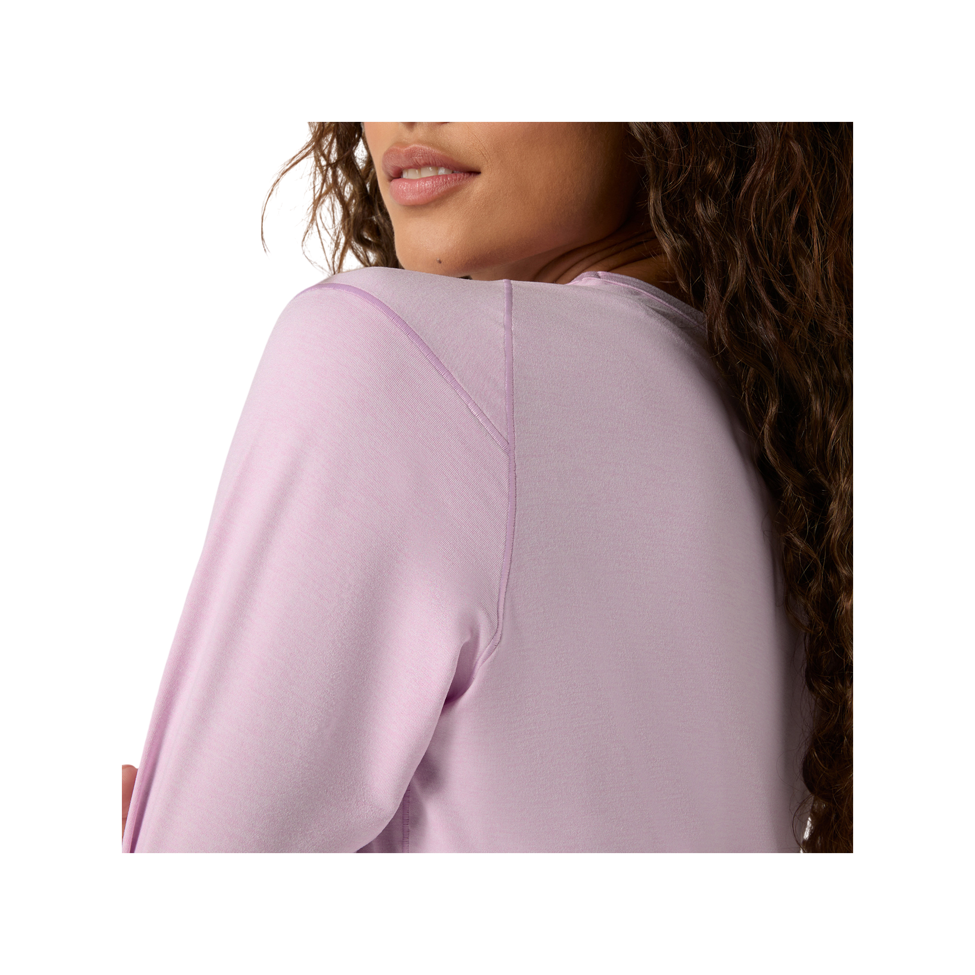 Womens Refined Texture Long Sleeve Tshirt