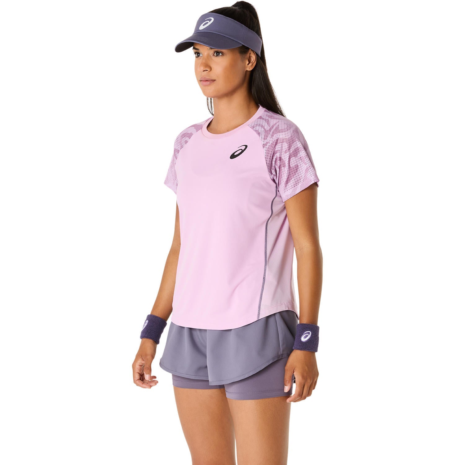 Womens Tennis Match Graphic Short Sleeve T-Shirt