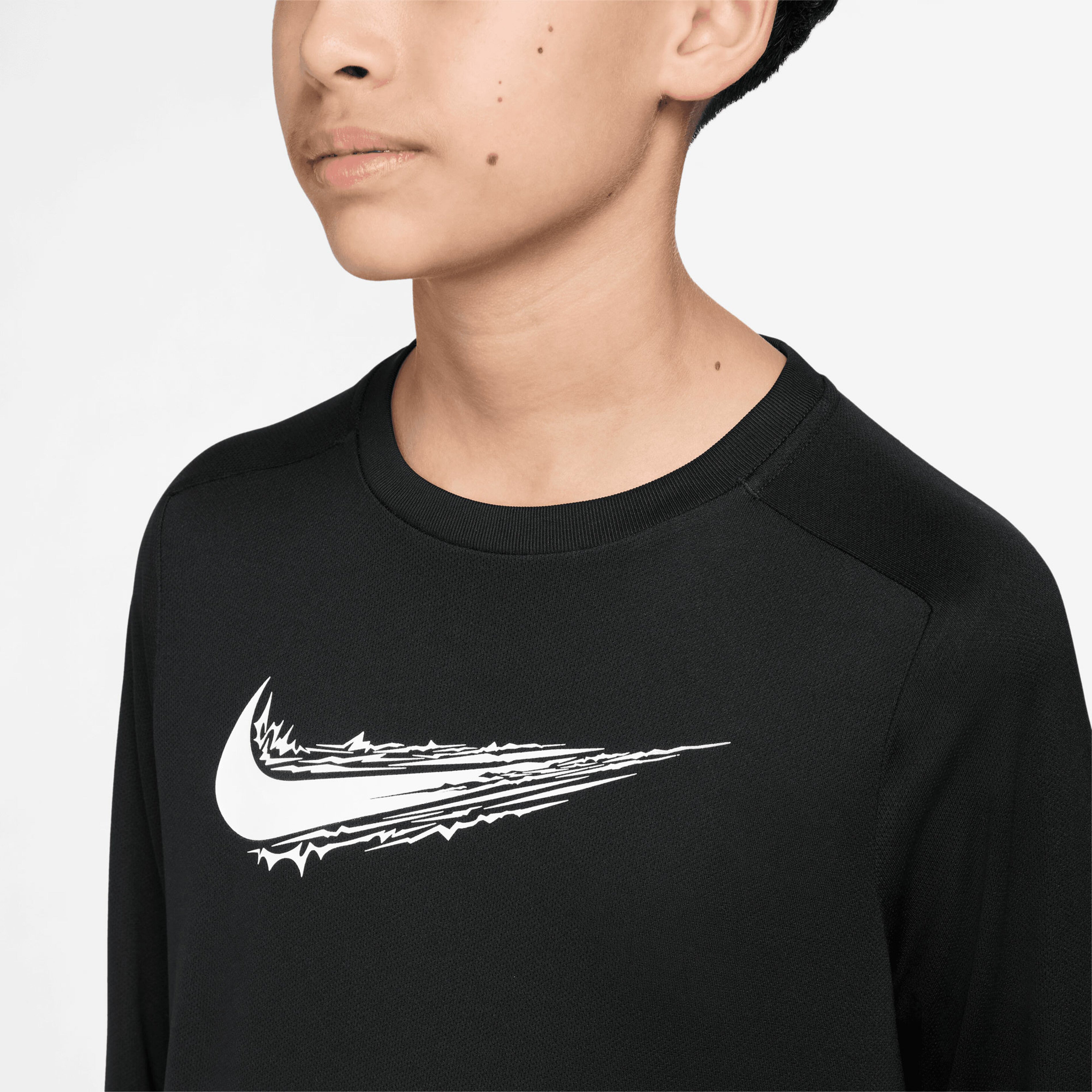 Junior Boys Nike Dri Fit Training Long Sleeve Tshirt