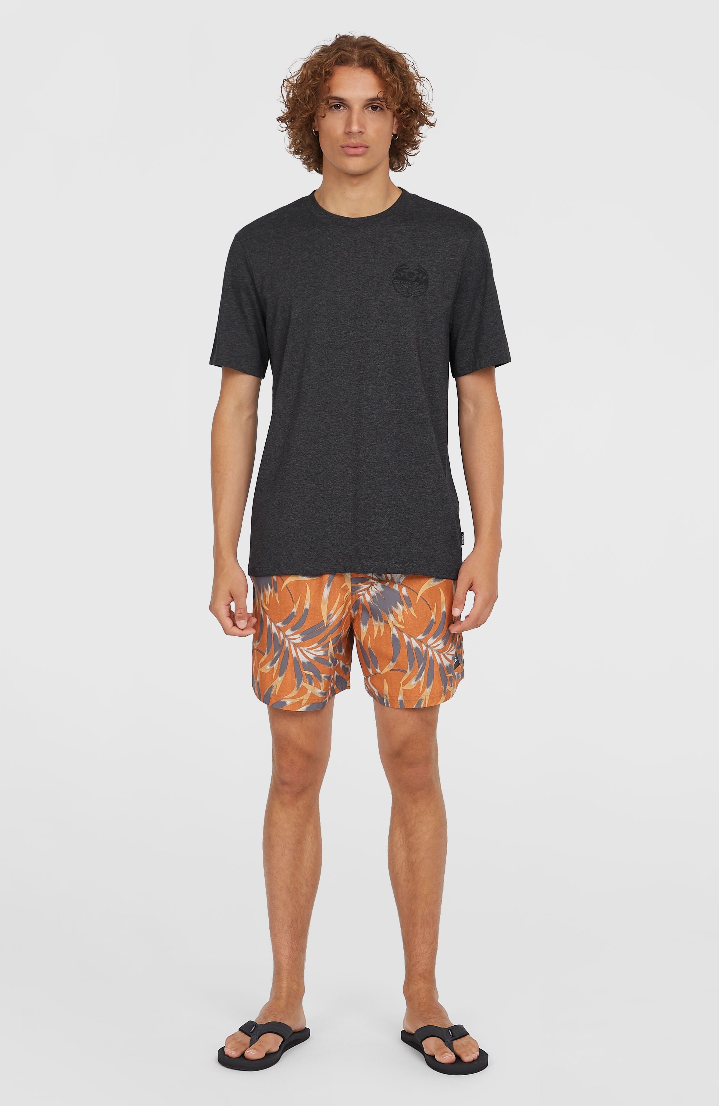 Mens Cali Floral 16 inch Swim Shorts
