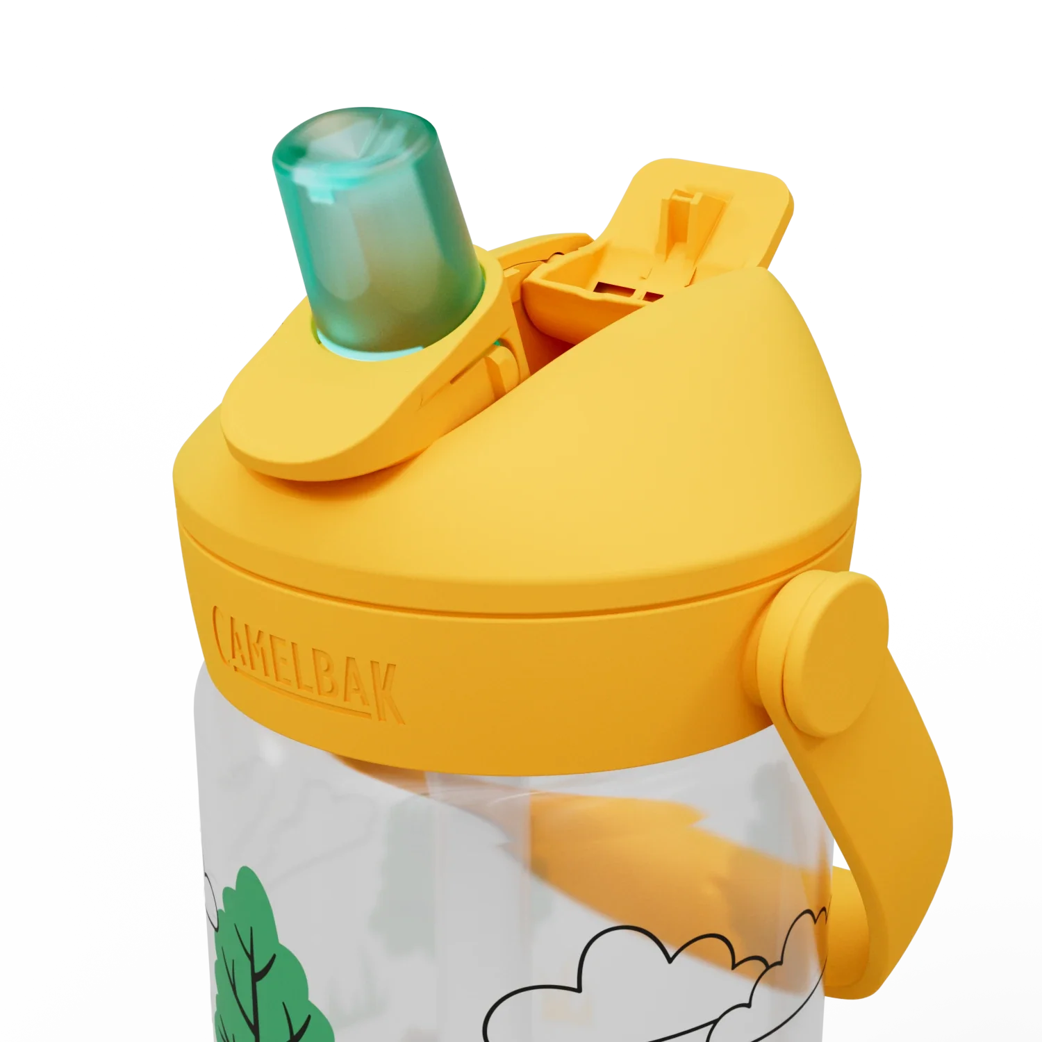 Thrive Flip Straw Kids 14oz, Tractors and Trees
