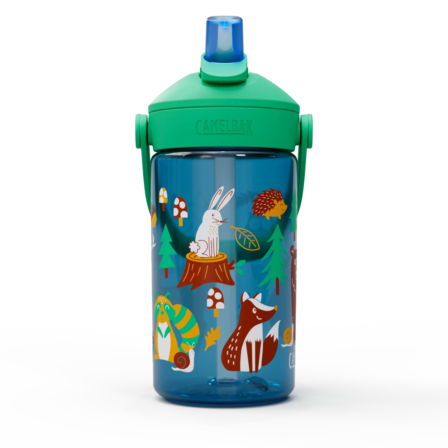 Thrive Flip Straw Friendly Forest Kids 14 Ounce Water Bottle