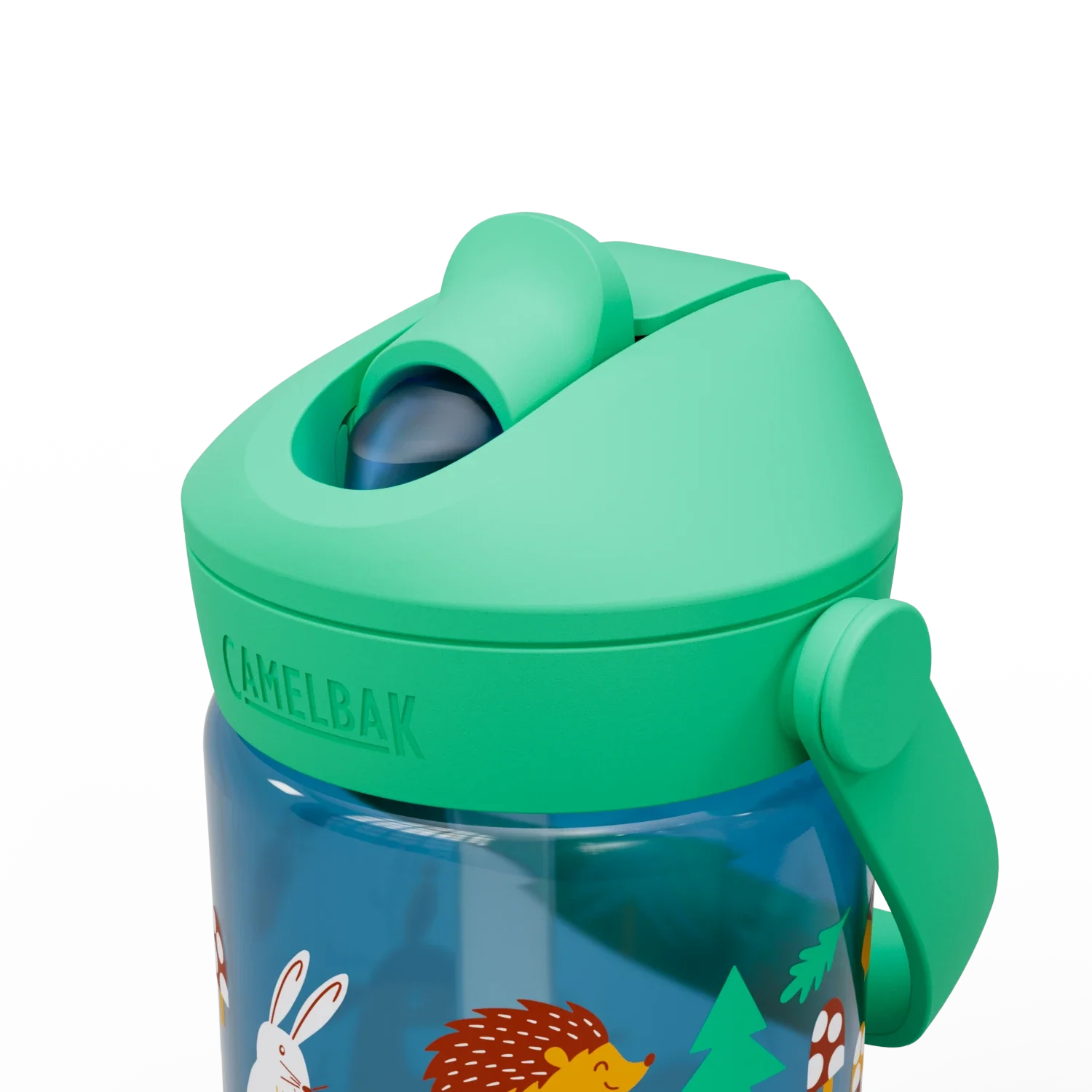 Thrive Flip Straw Friendly Forest Kids 14 Ounce Water Bottle