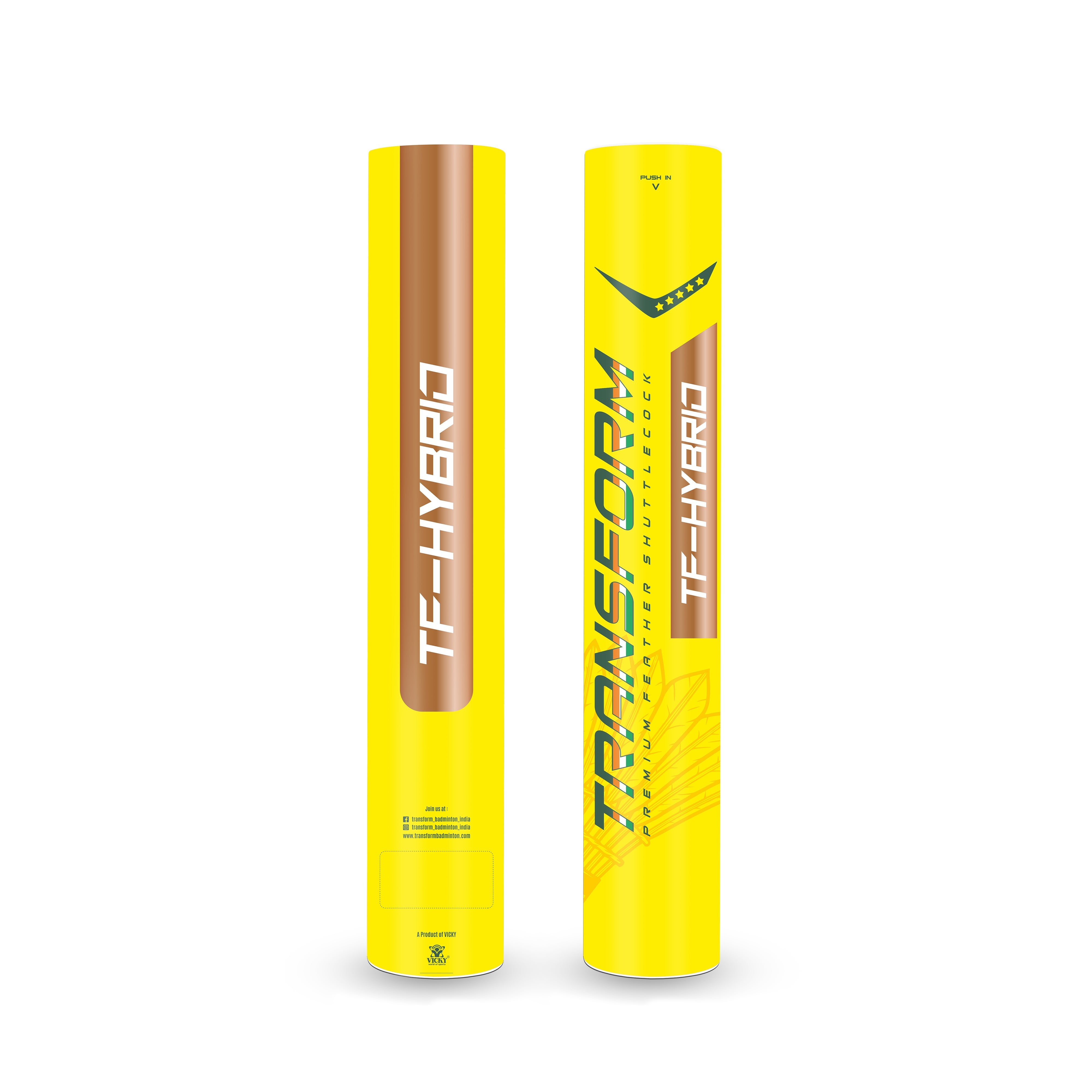 TF-Hybrid Badminton White Shuttlecock