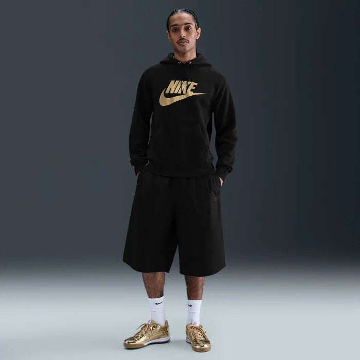 Mens Sportswear Club Metallic Graphic Pullover Hoodie