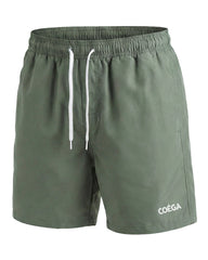 Mens Leafy 16 Inch Solid Watershorts