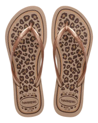 Womens Slim Animal Flip Flop