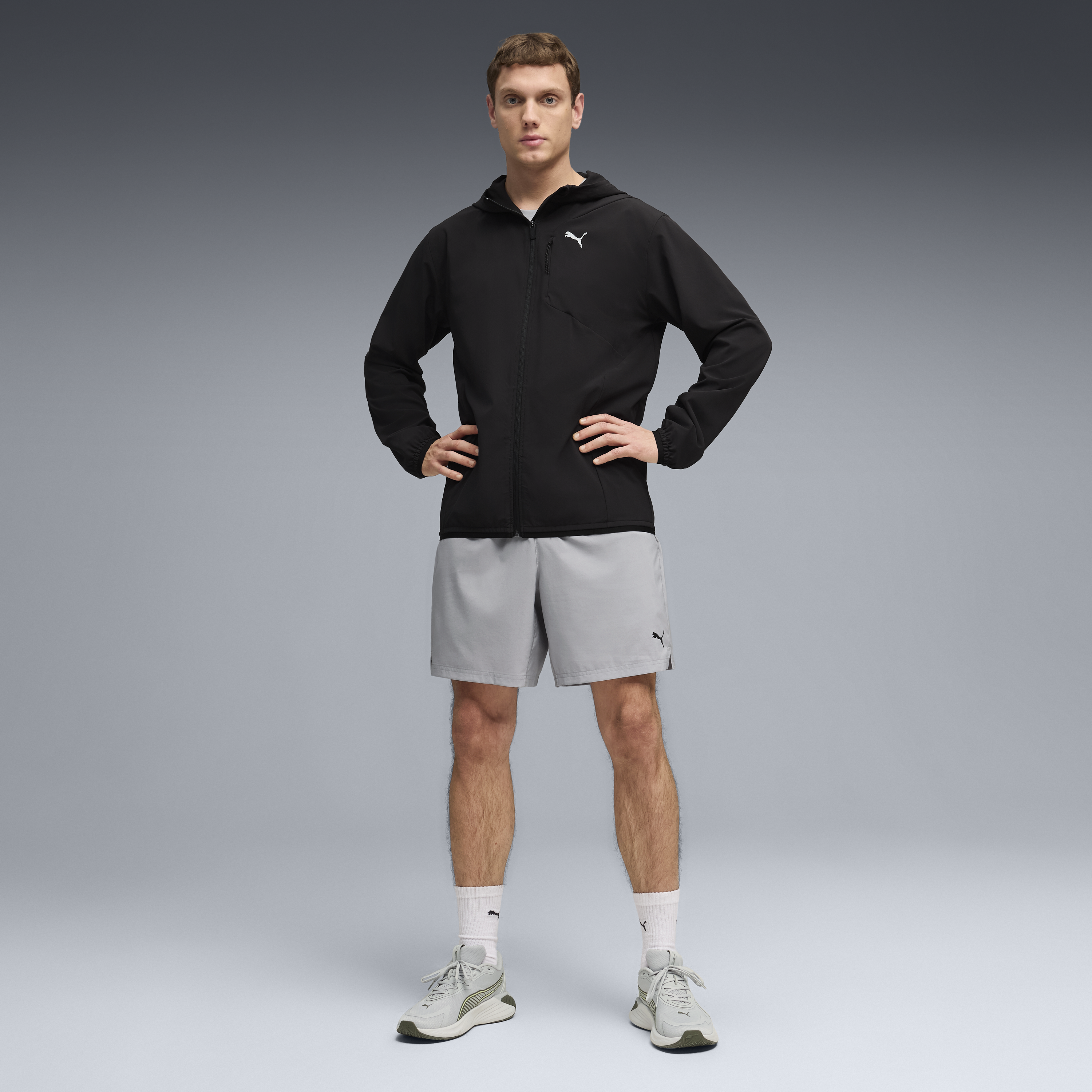 Mens Powertrain stretch woven Full Zip Jacket