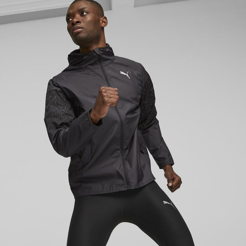 Mens Printed Lightweight Run Jacket