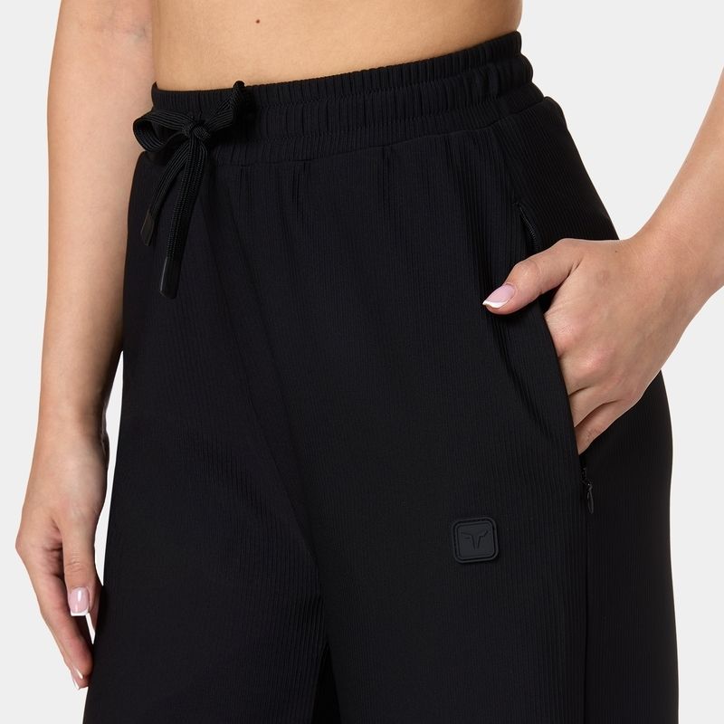 Womens Ribbed Wide Leg