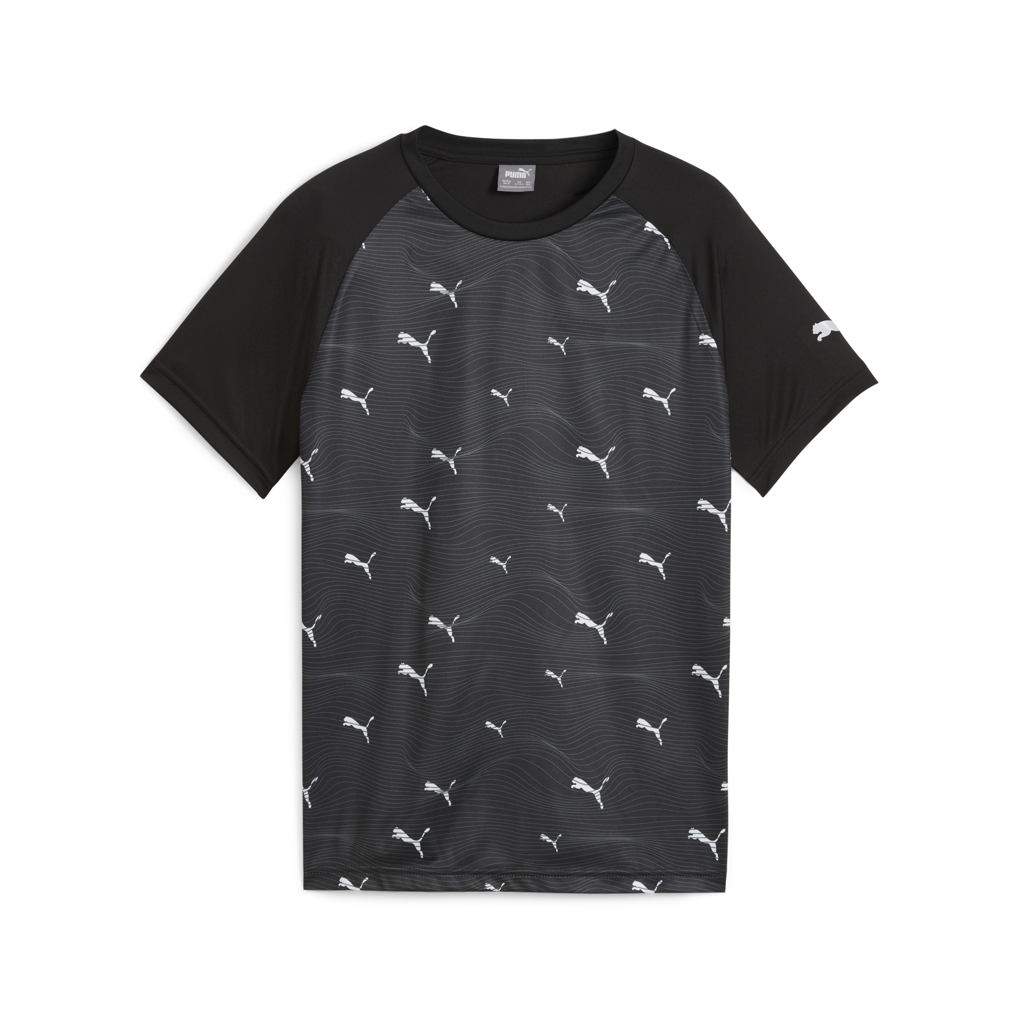 Boys Performance All Over Print Short Sleeve T-Shirt