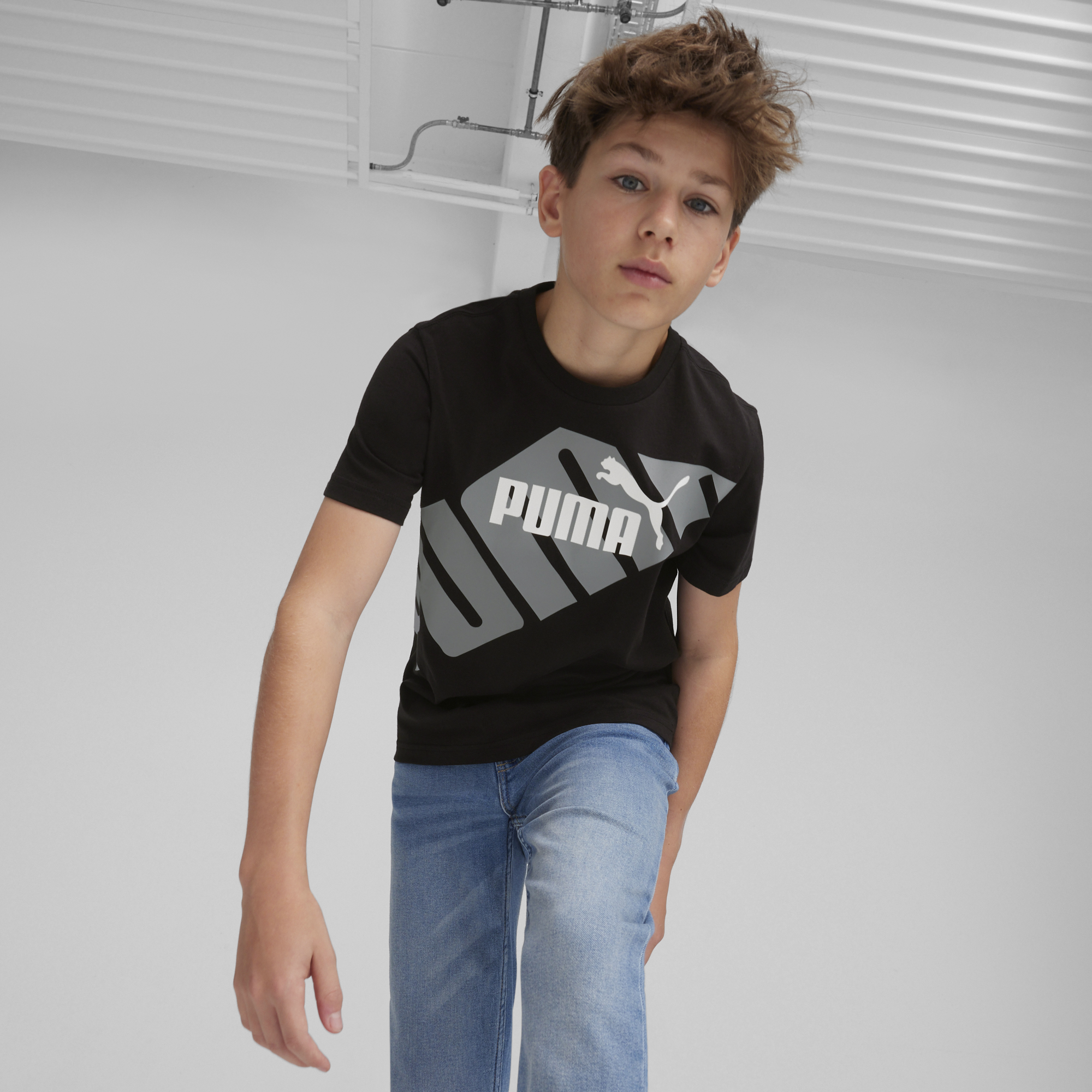 Boys Power Logo Short Sleeve T-Shirt