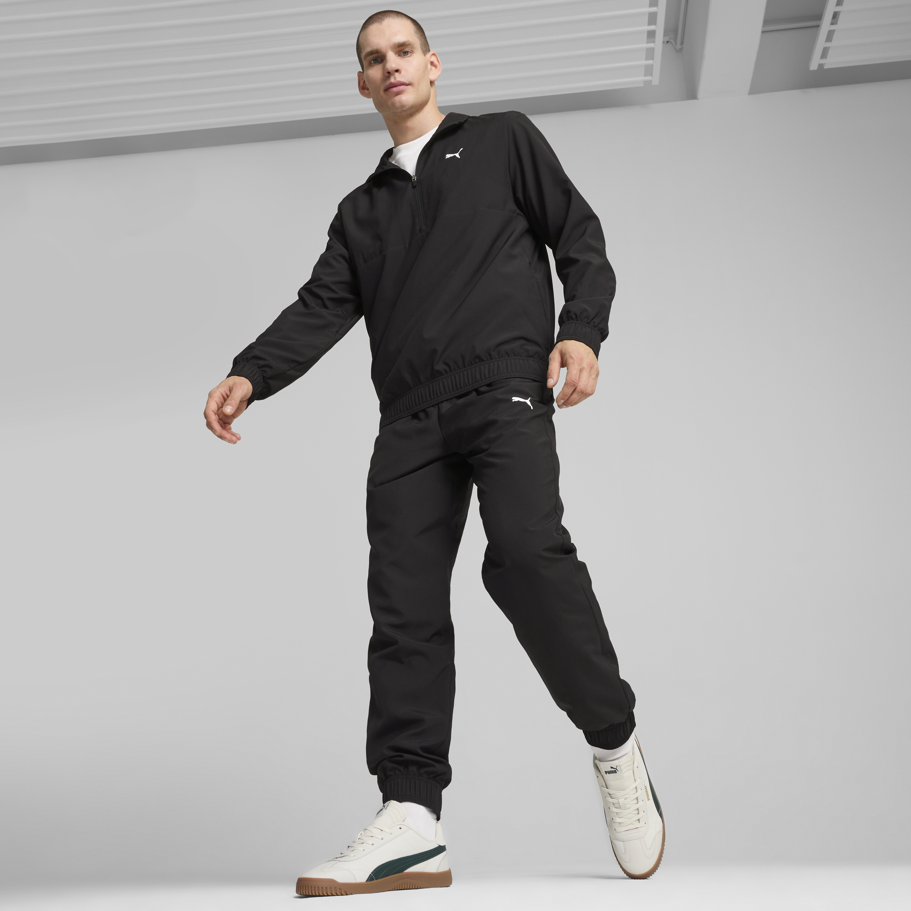 Mens Woven Half Zip Tracksuit
