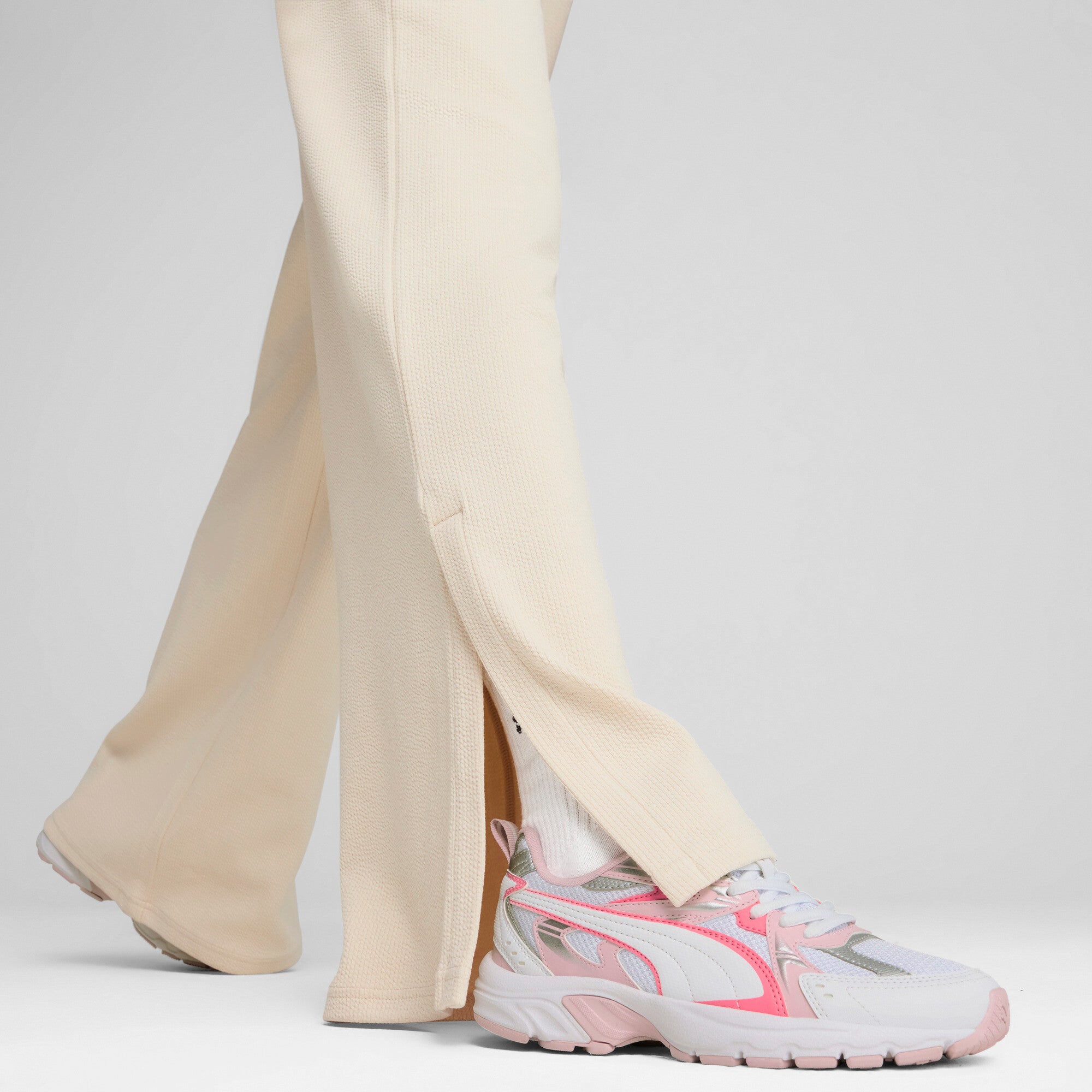 Womens Comfort High Waist Straight Pants