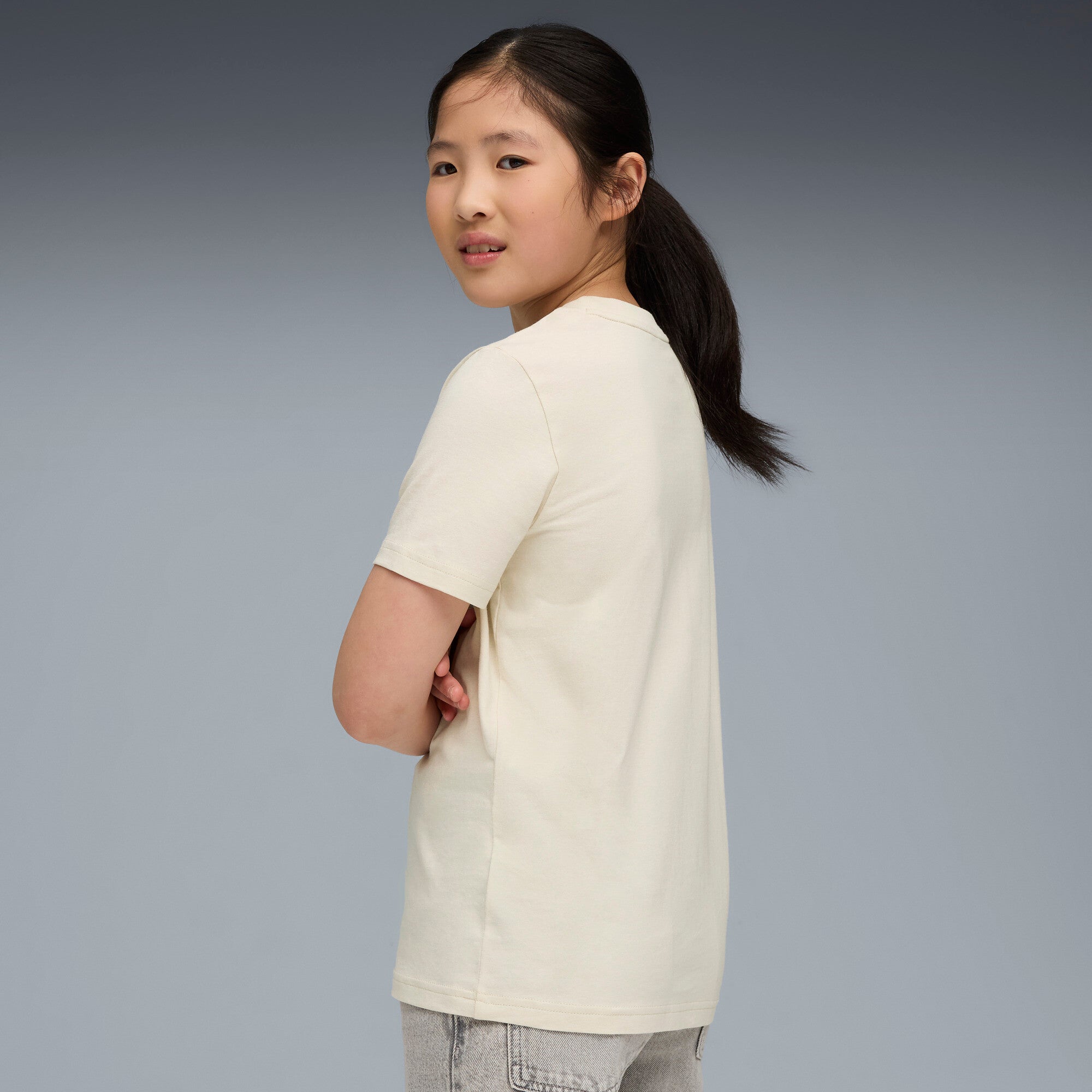 Girls Essential Script Short Sleeves Tees