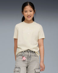 Girls Essential Script Short Sleeves Tees