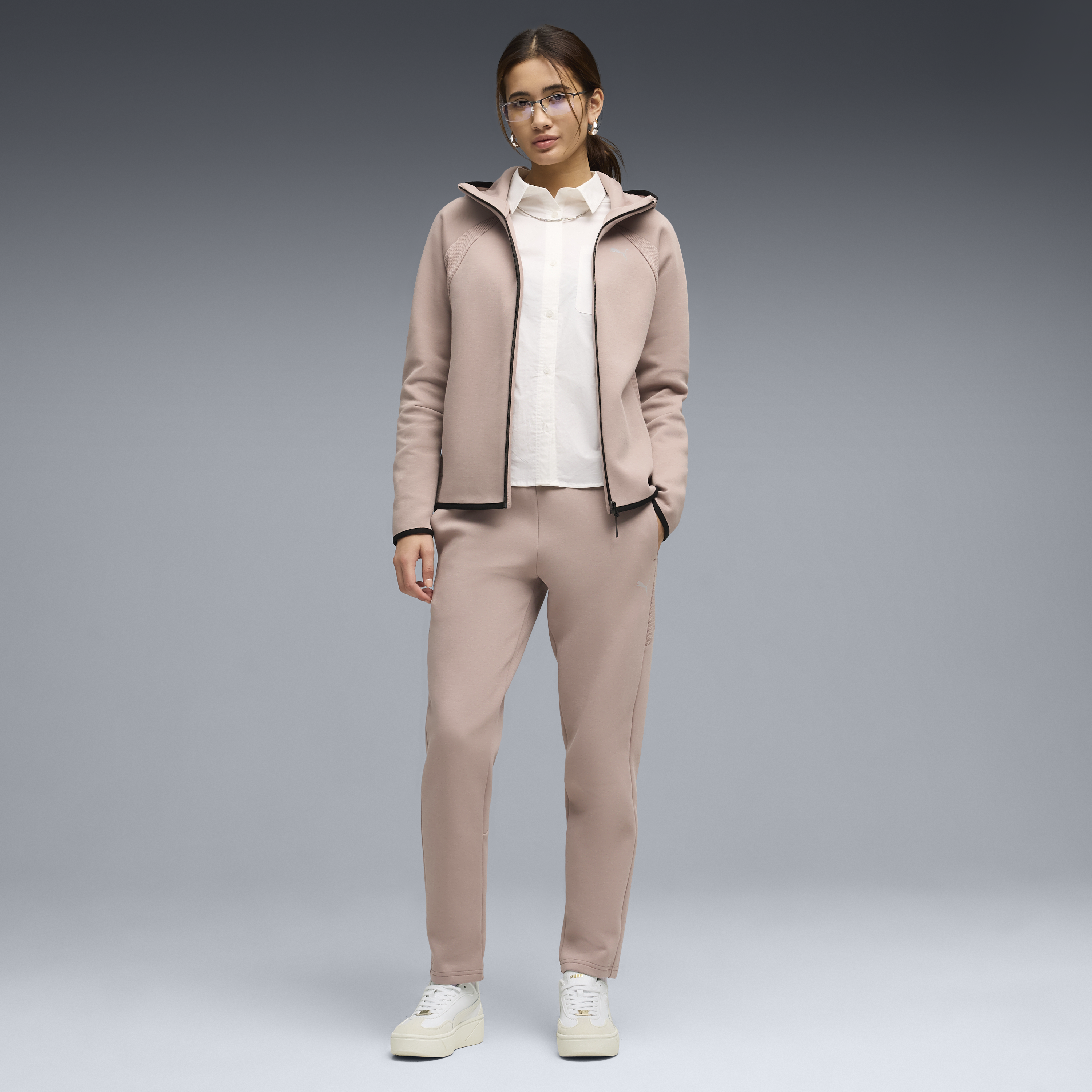 Womens Evostripe Full Zip Hoodie