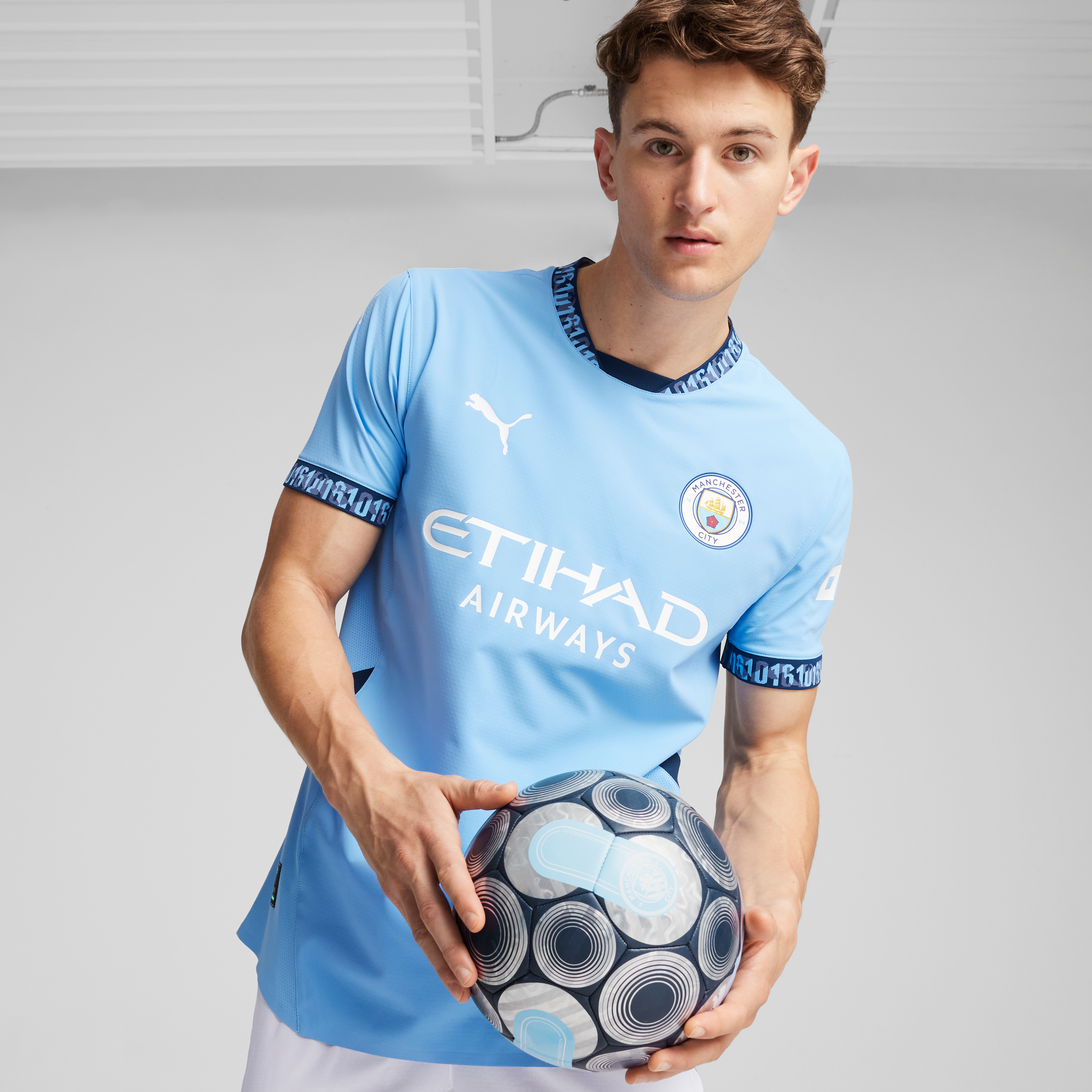 Mens Manchester City Home Authentic Jersey 24