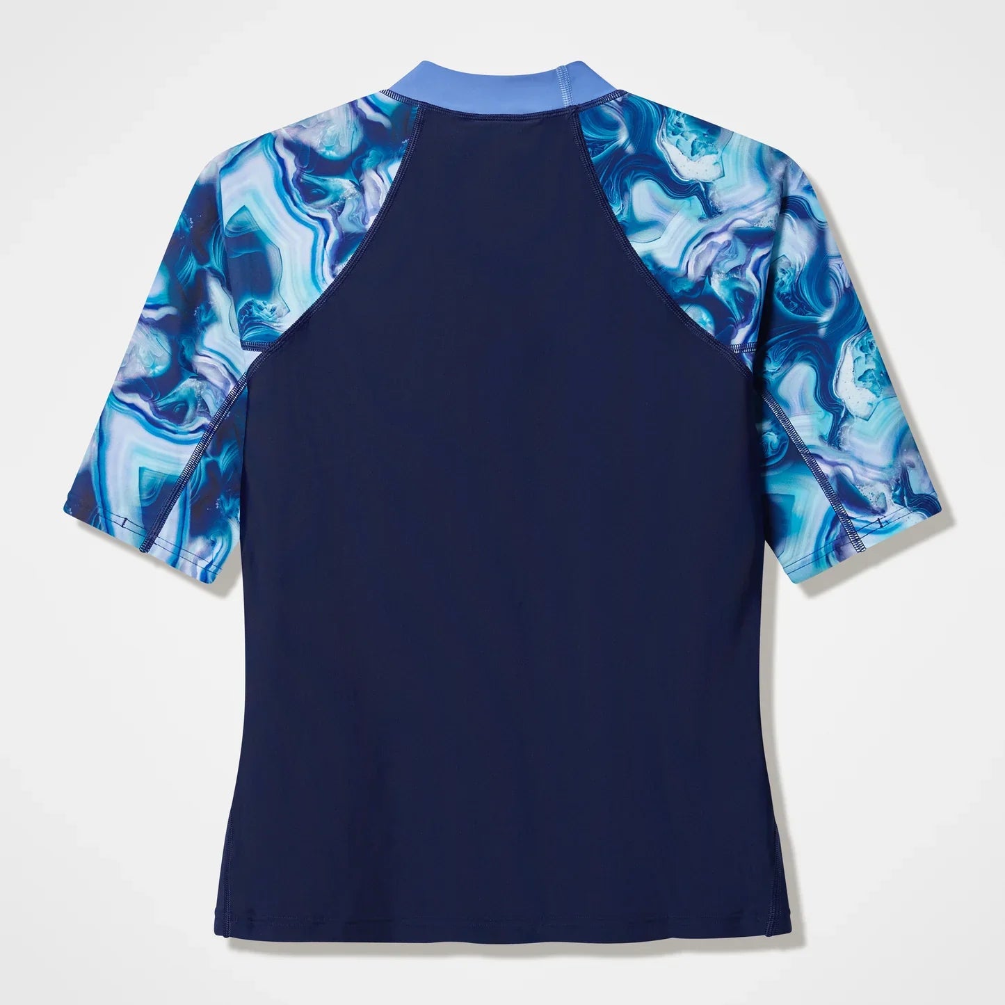 Womens Short Sleeve Print Rash Guard