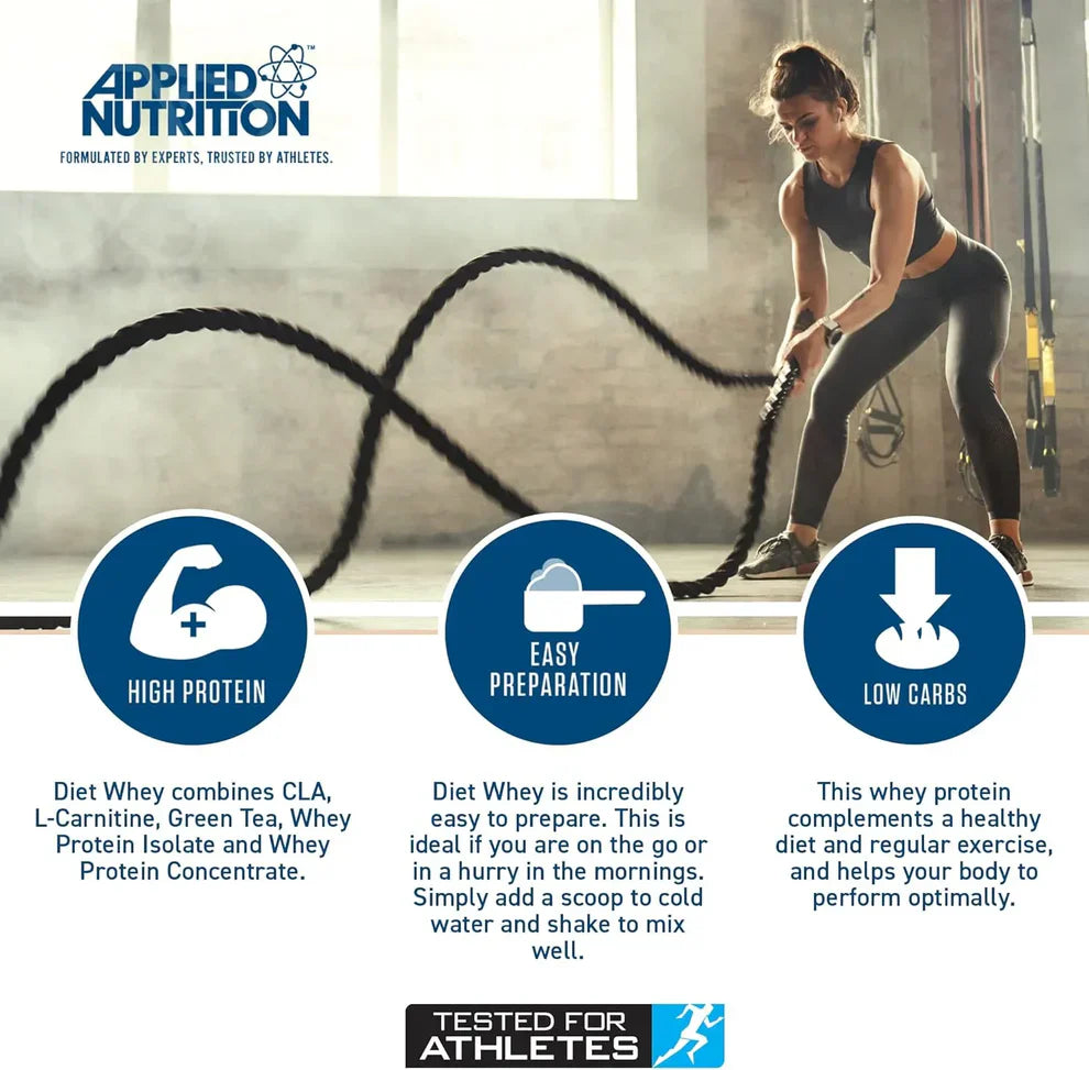 Diet Whey Protein Powder Vanilla Cream 450 Grams