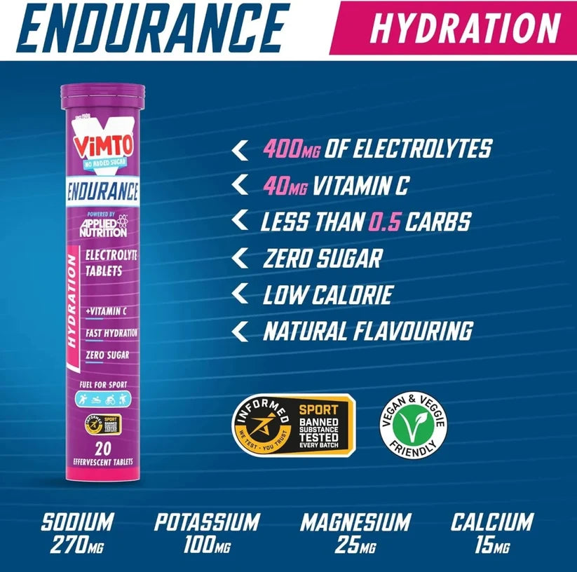 Endurance Hydro Vimto 20 Effervescent Tabs