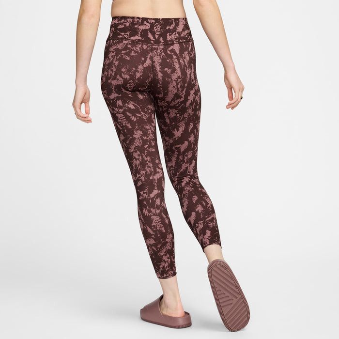 Womens Dri-Fit One All Over Print High Rise 7/8 Tight