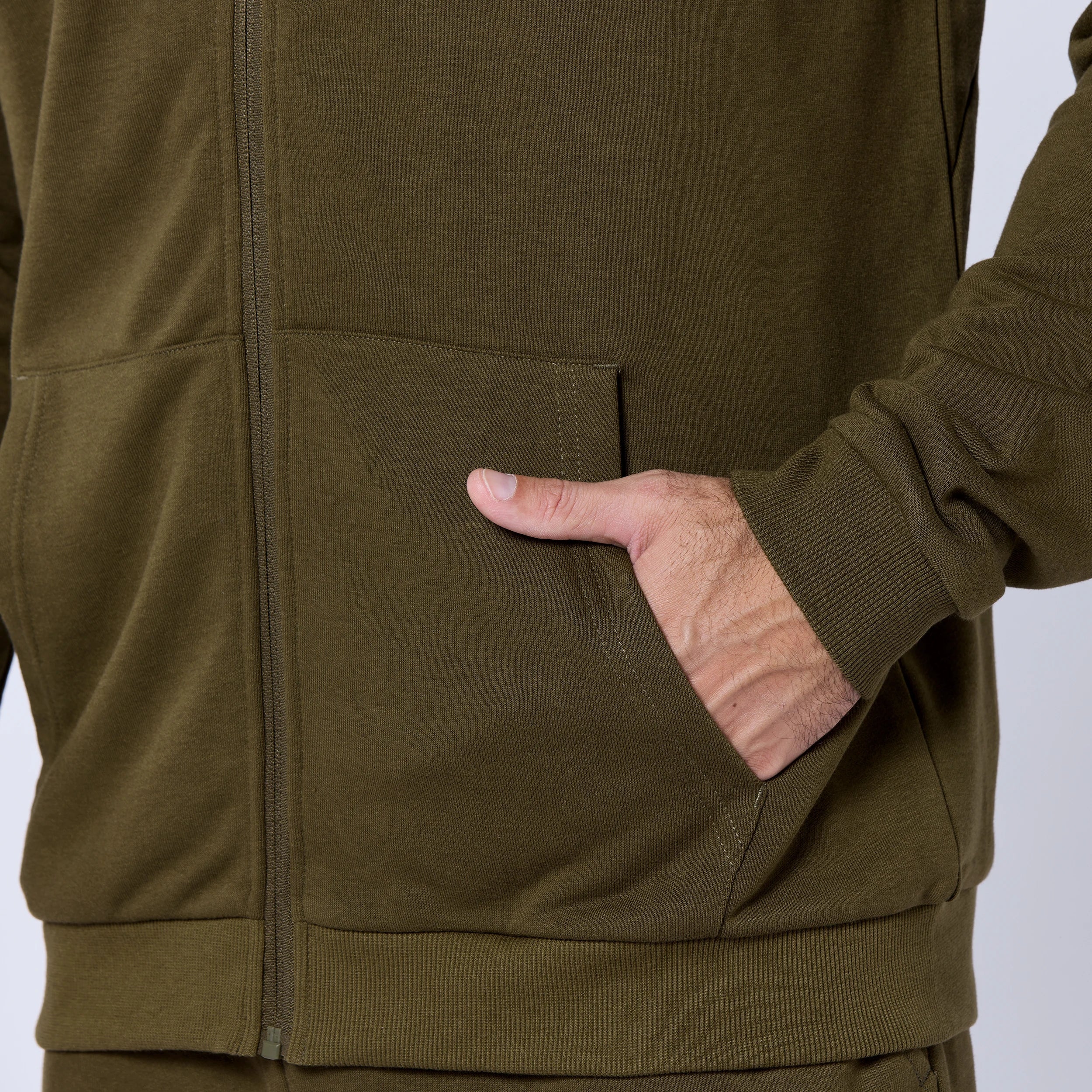 Mens Essential Zipped Hoodie
