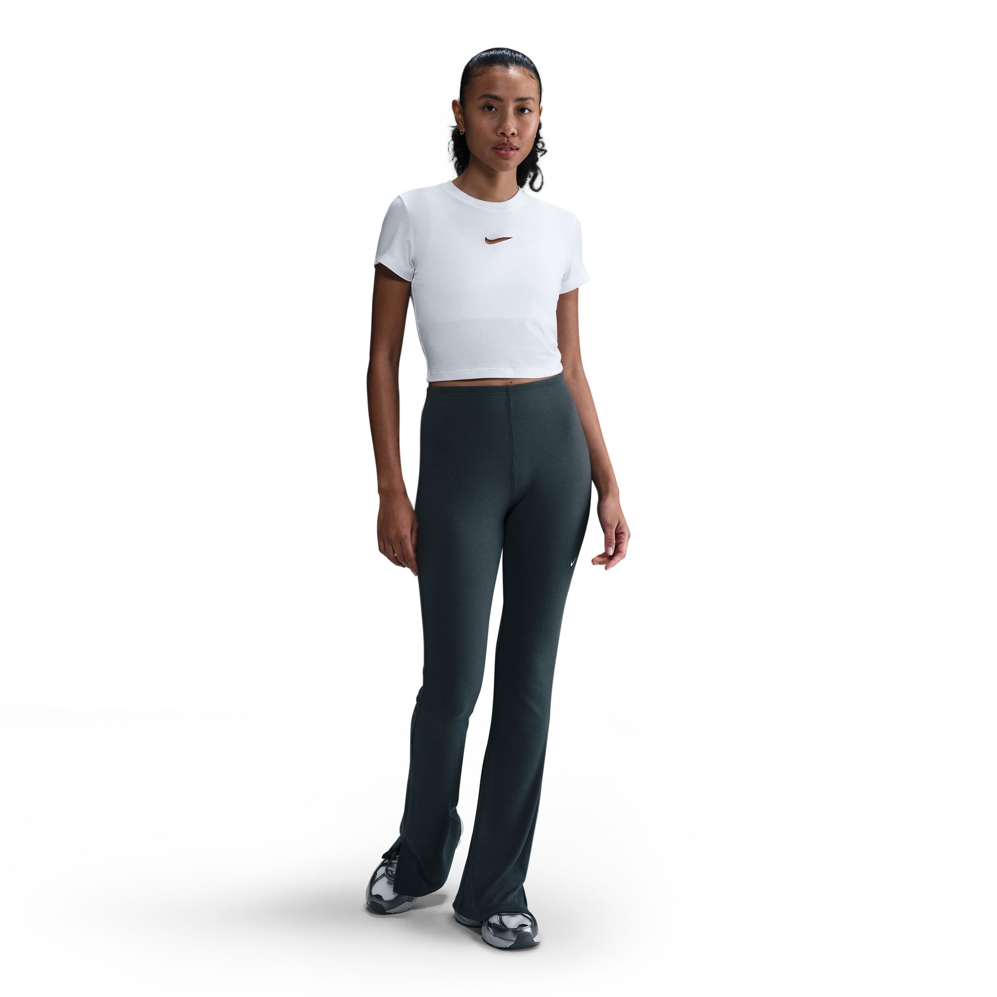 Womens Sportswear Chill Knit Crop Top