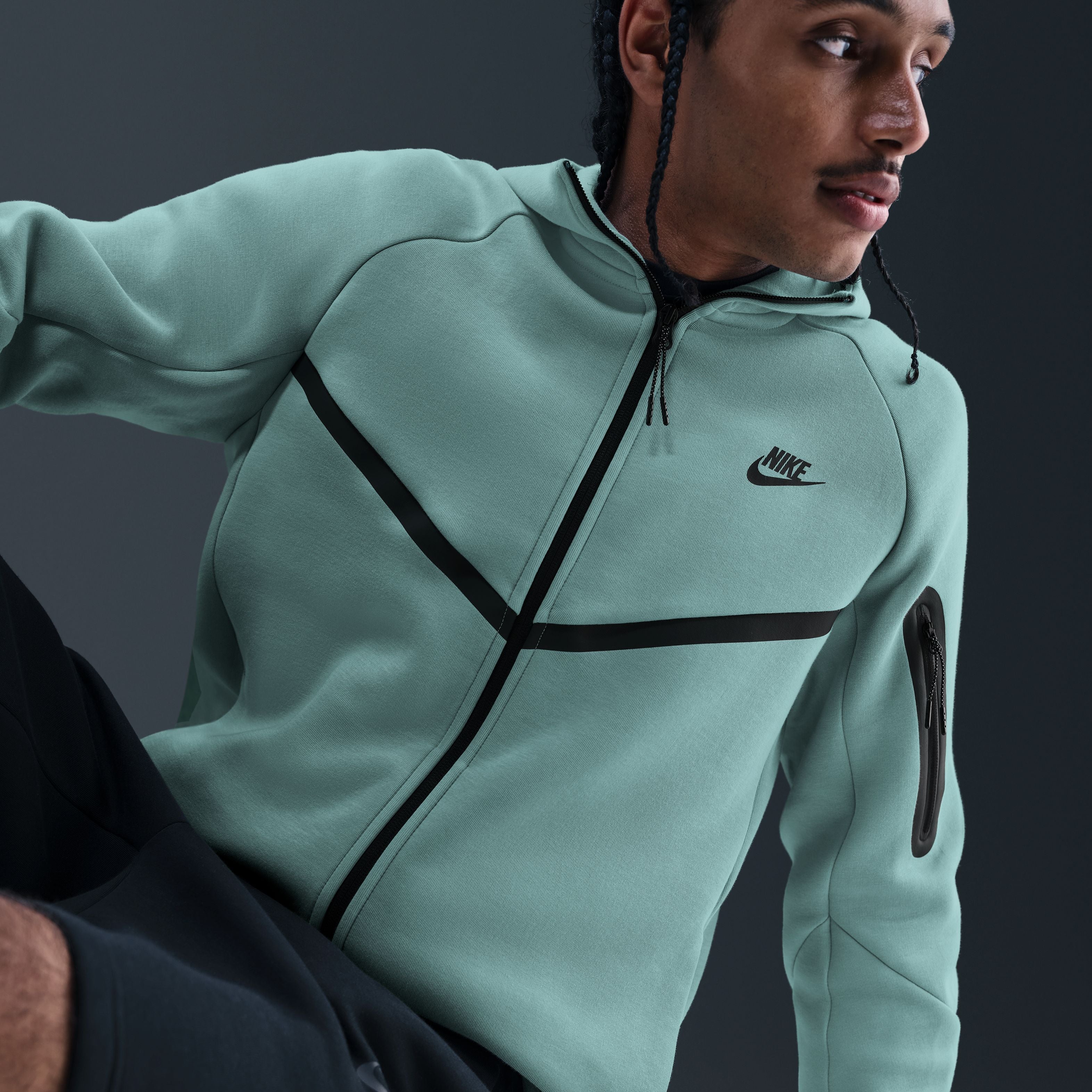 Mens Tech Fleece Full Zip Jacket