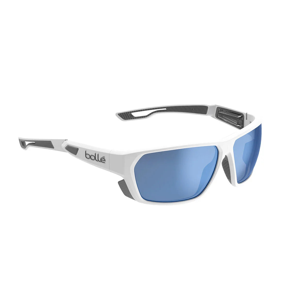 Airfin White Matte Grey Volt+ Offshore Polarized Sunglass