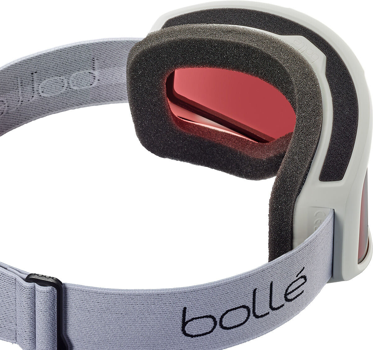 Bedrock White Matte Vermillon Lens Ski Goggle