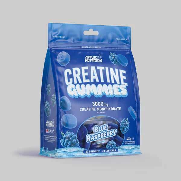 Pure Creatine Blue Raspberry 3000 Milligram 80 Gummies