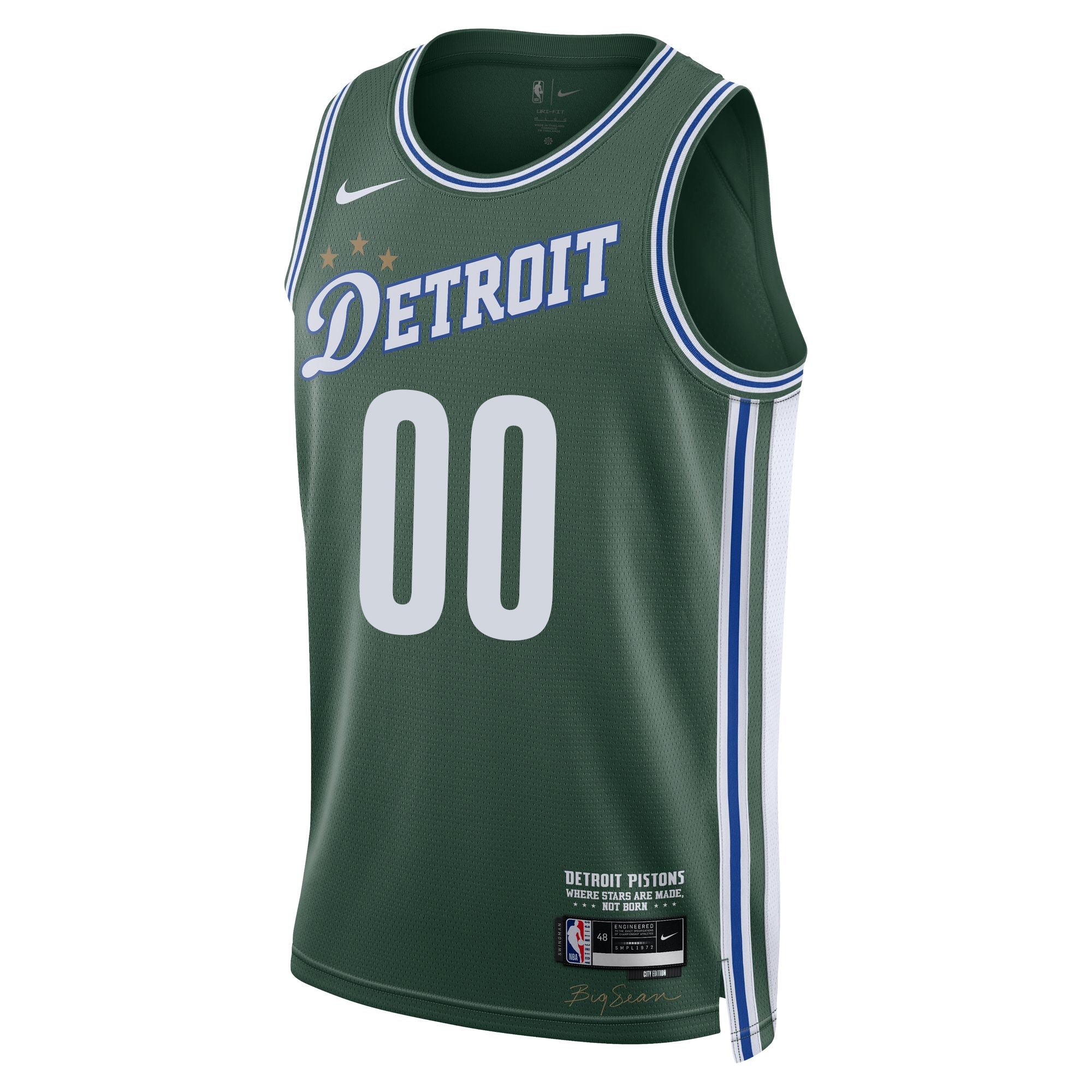 Detroit Pistons Swingman City Edition Custom Jersey