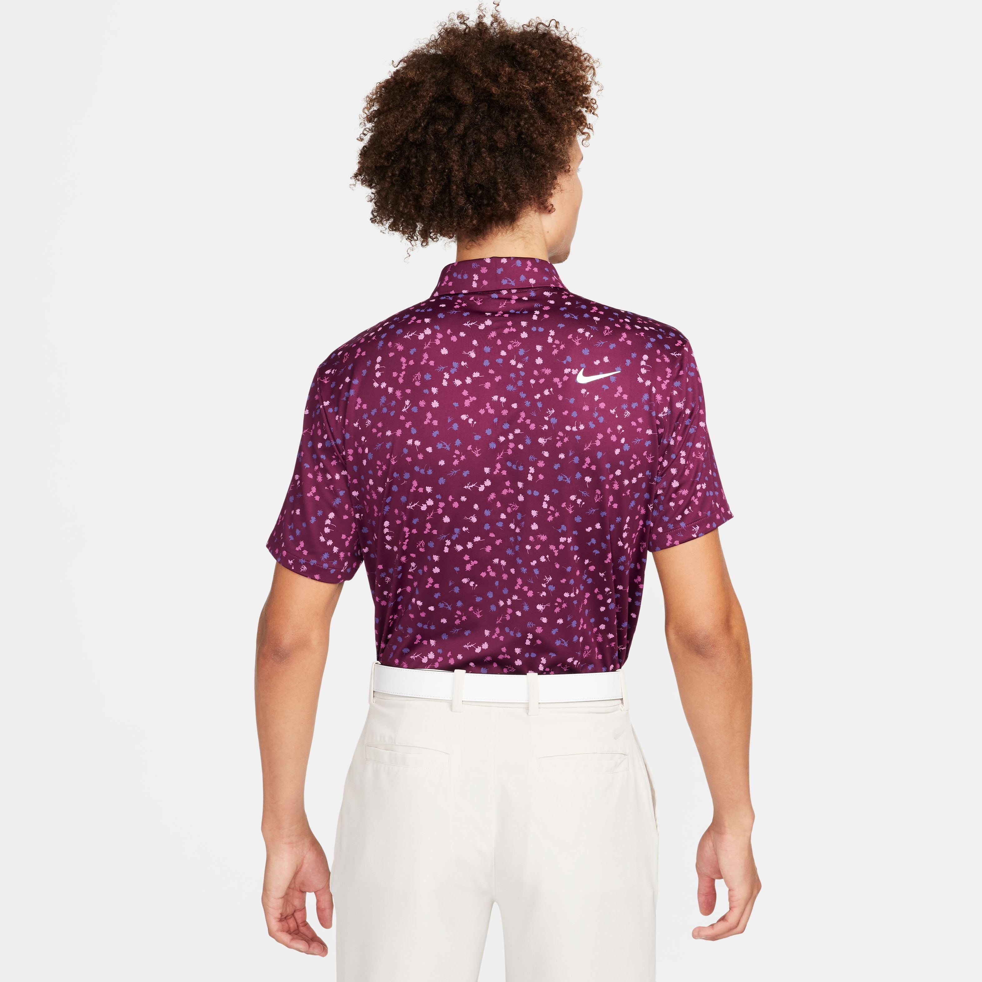 Mens Dri-Fit Tour Micro Floral Golf Polo