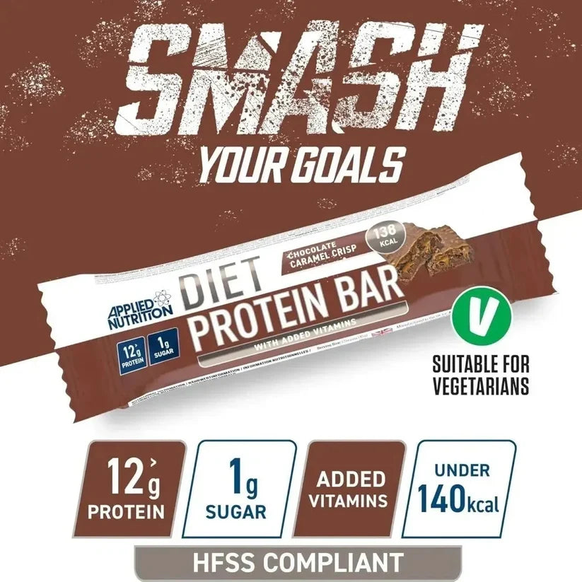 Diet Protein Bar Caramel Crispy 45 Grams