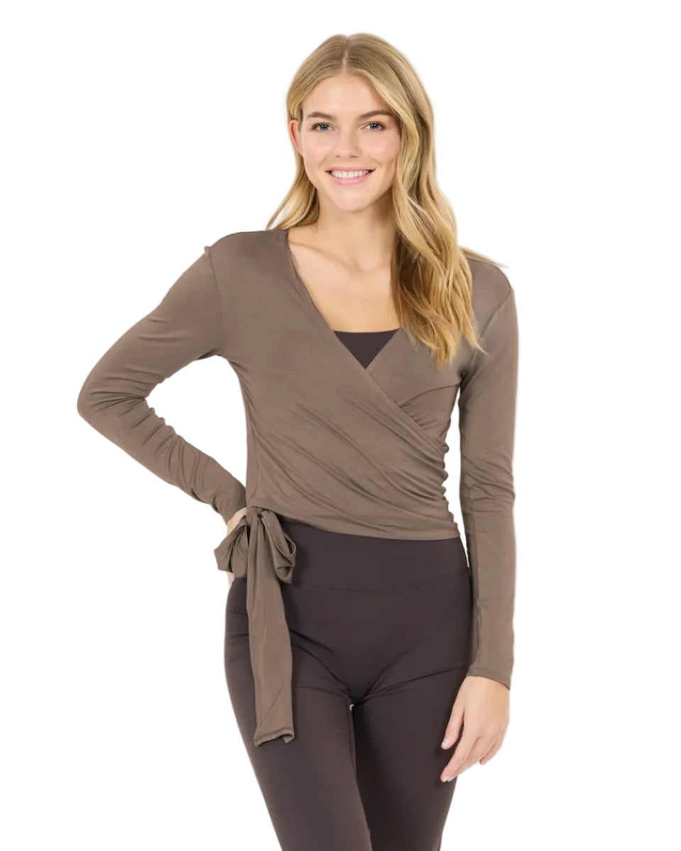 Womens Yoga Walyn Wrap Blouse