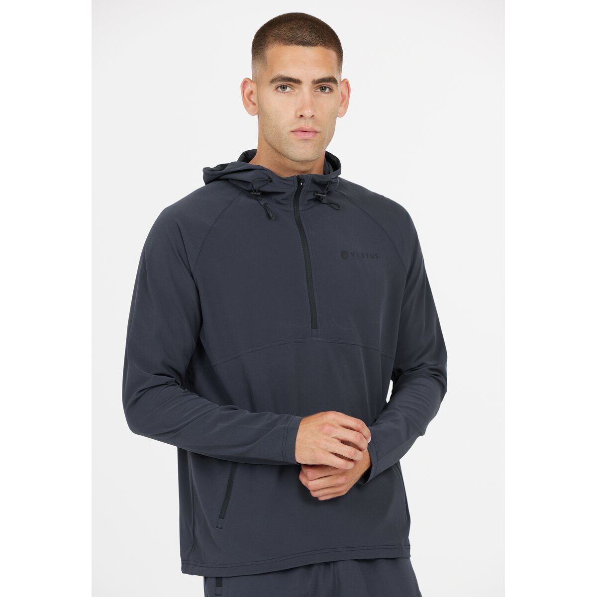 Mens Functional Half Zip Jacket with Hood