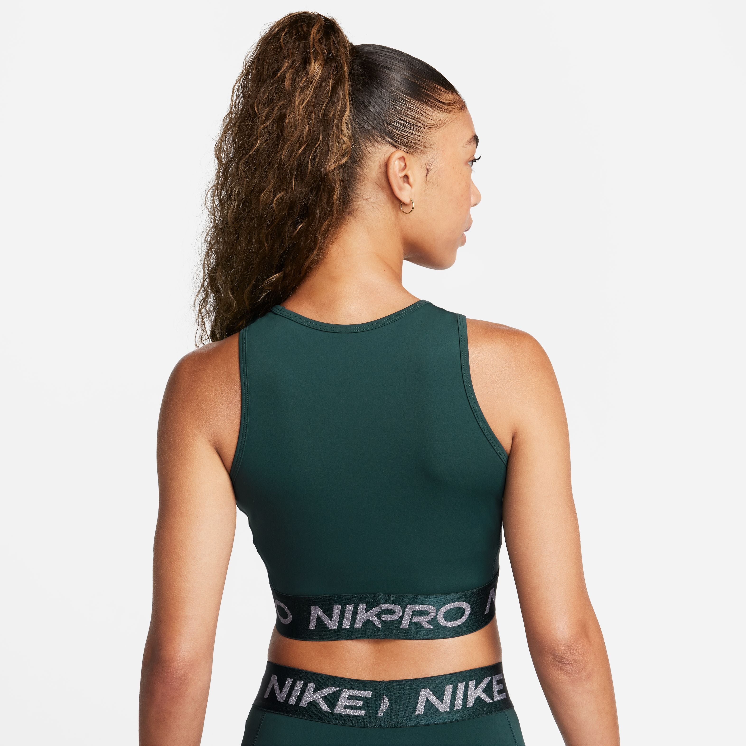 Womens Dri-Fit Pro Fitted Crop Tank