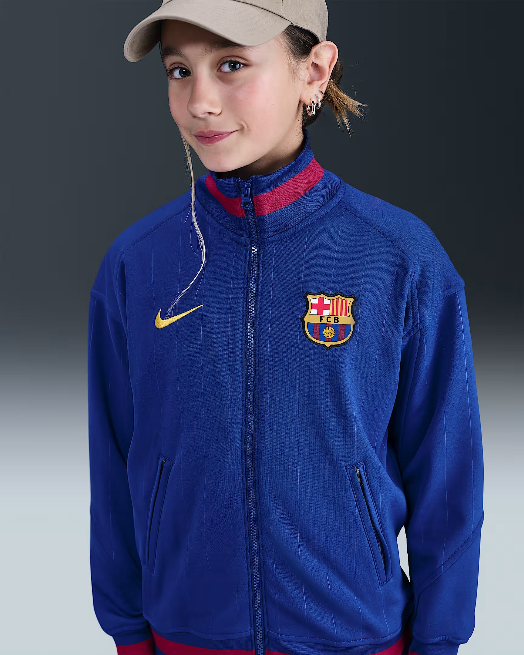 Junior FC Barcelona 25/26 Academy Anthem Jacket