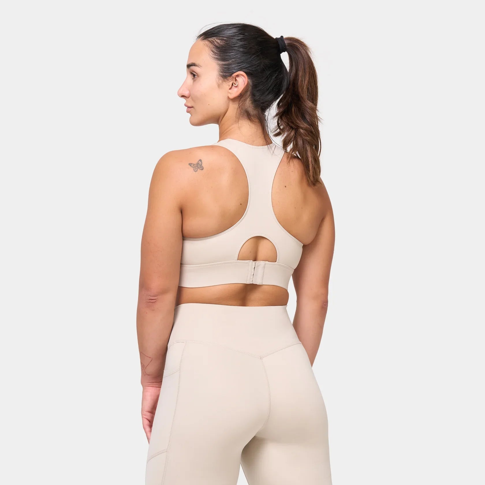 Womens Essential Racerback High Impact Sports Bra