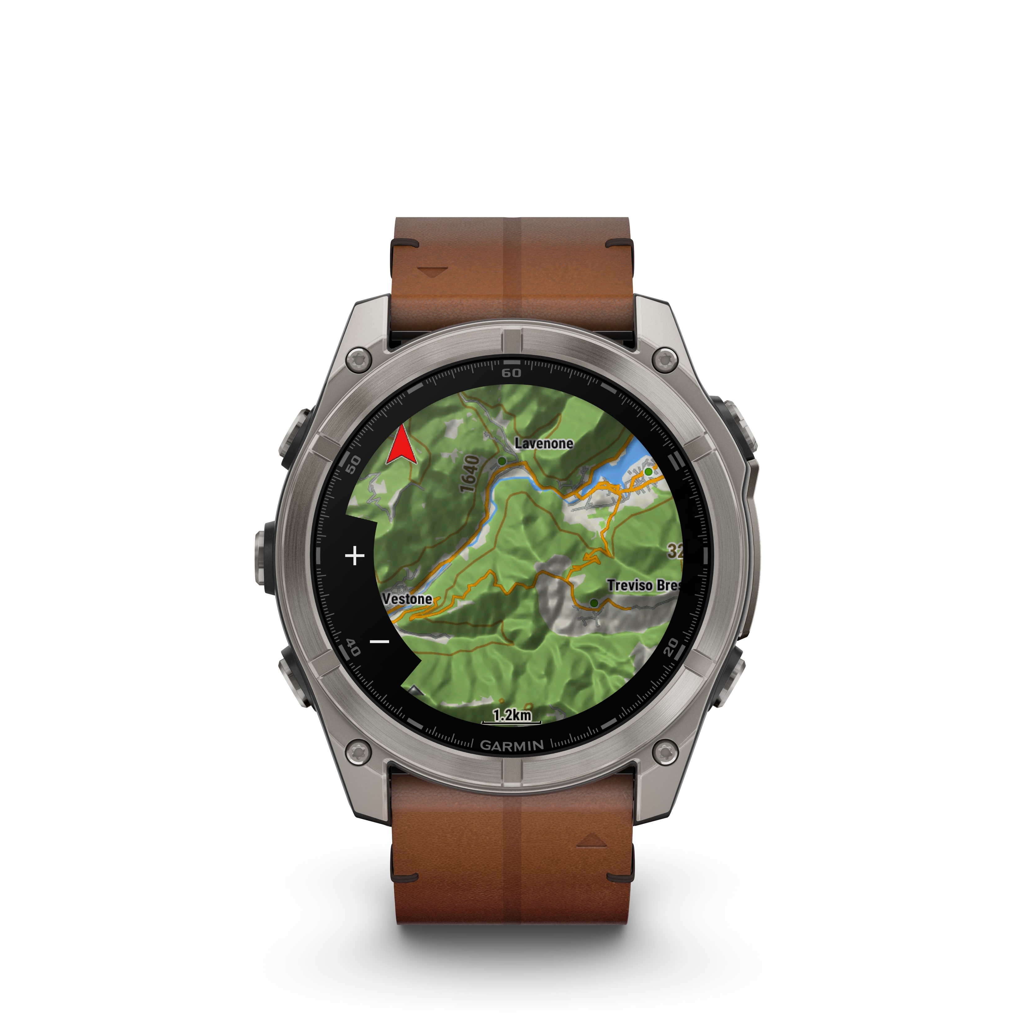 Fenix 8 Amoled Sapphire Titanium Black Leather Silicone 51MM