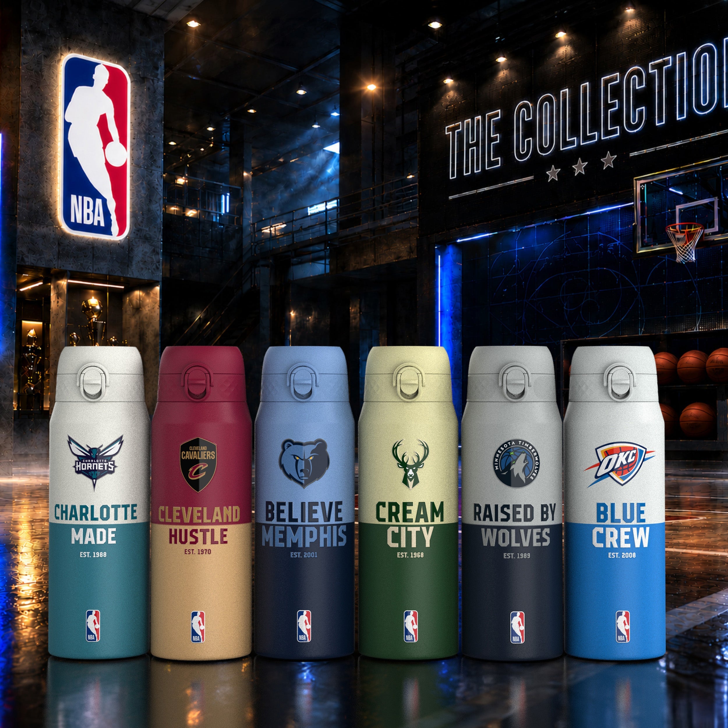 Charlotte Hornets 50 Series 750ml Insulated Water Bottle