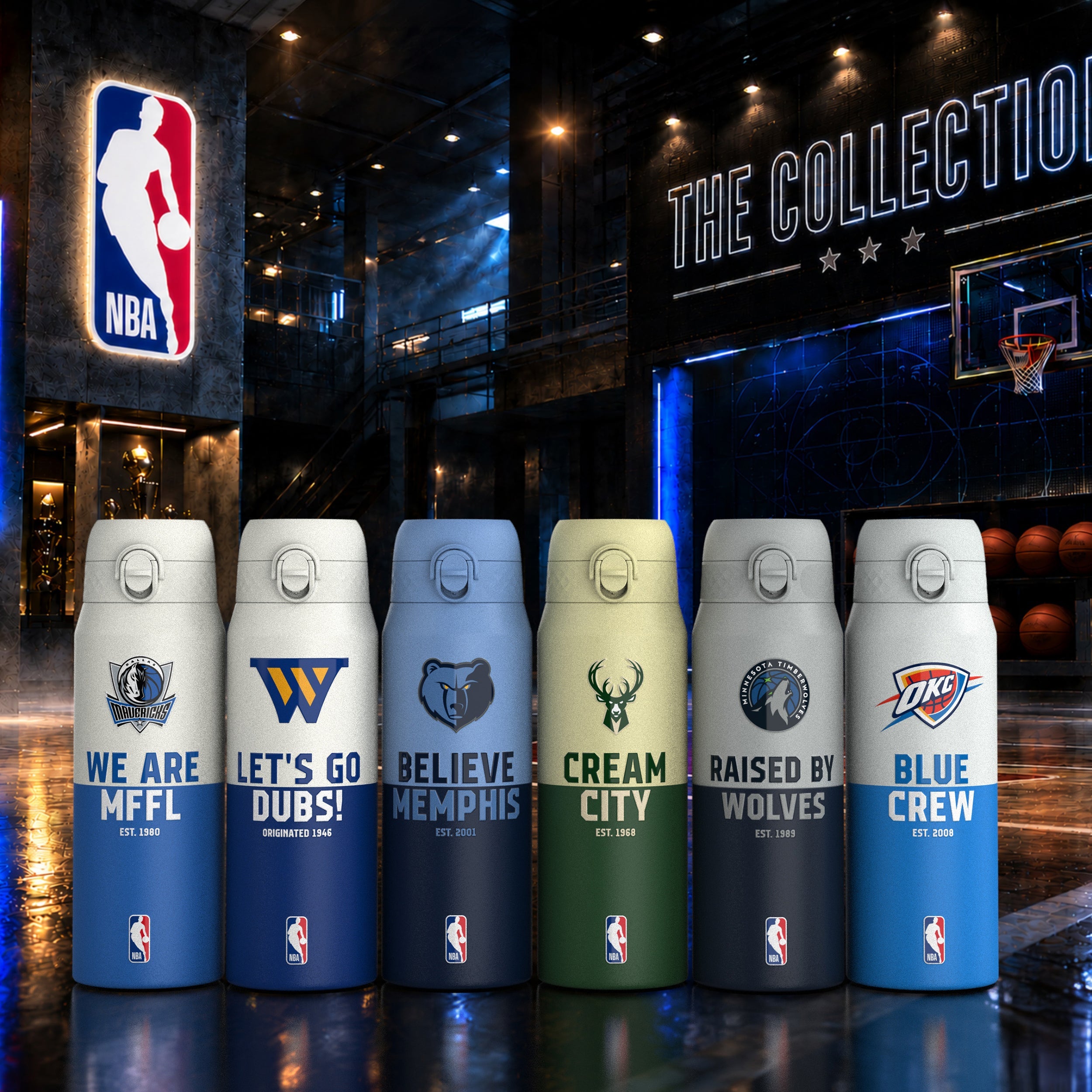 Dallas Mavericks 50 Series 750ml Insulated Water Bottle
