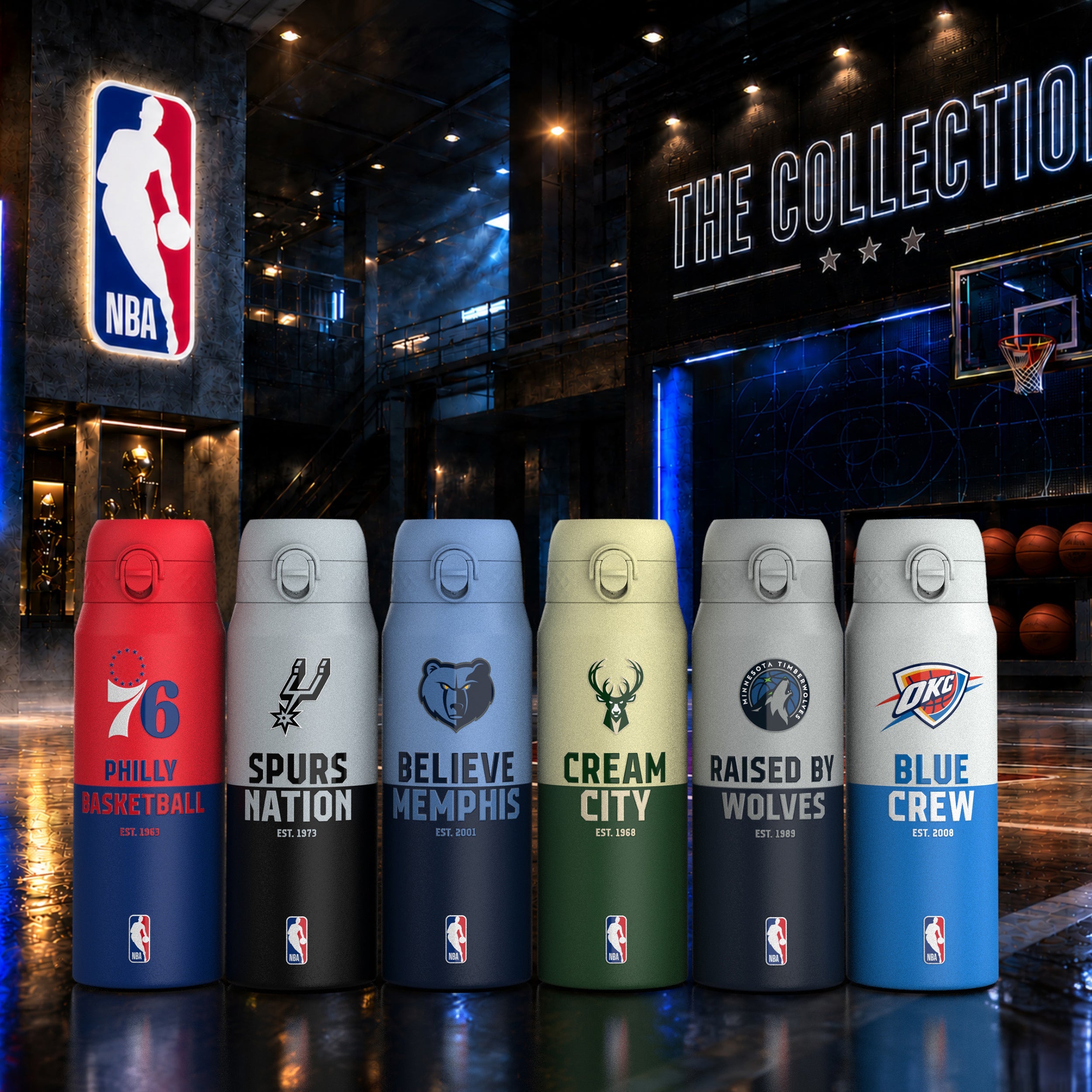 Oklahoma City Thunder 50 Series 750ml Insulated Water Bottle