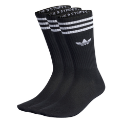 3 Pack Solid Crew Socks