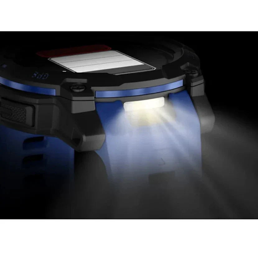 Instinct 3 Amoled Black Bolt Blue Black Silicone Band 45 MM